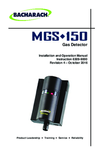 Thumbnail of document Manual - MGS-150 Refrigerant Detector